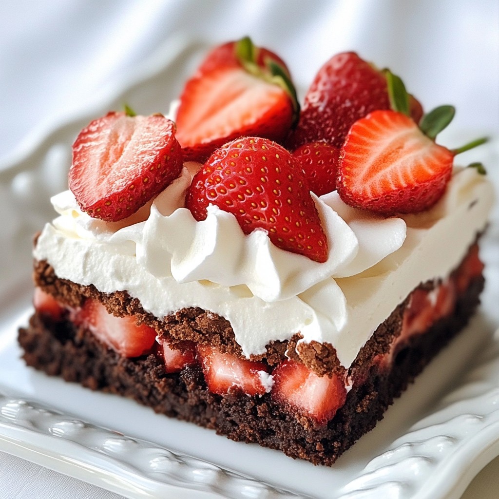 Erdbeer-Shortcake-Brownies köstlich und einfach zubereiten