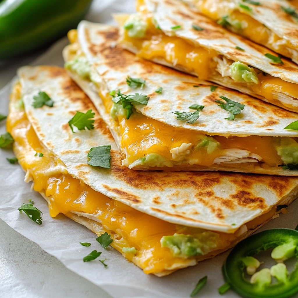 Knusprige Chicken Ranch Quesadillas Einfaches Rezept