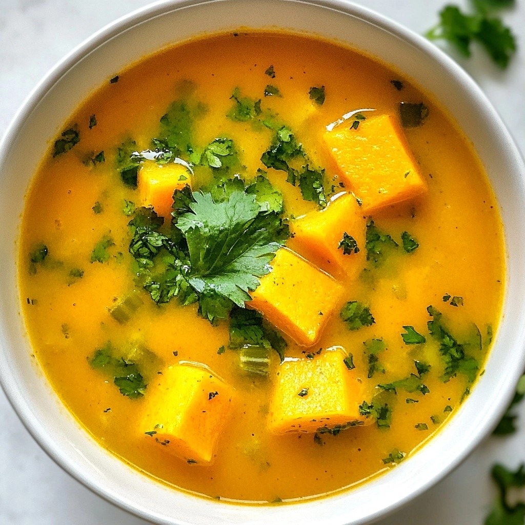 Gesunde Karotten-Pumpkin-Brühe für jeden Tag