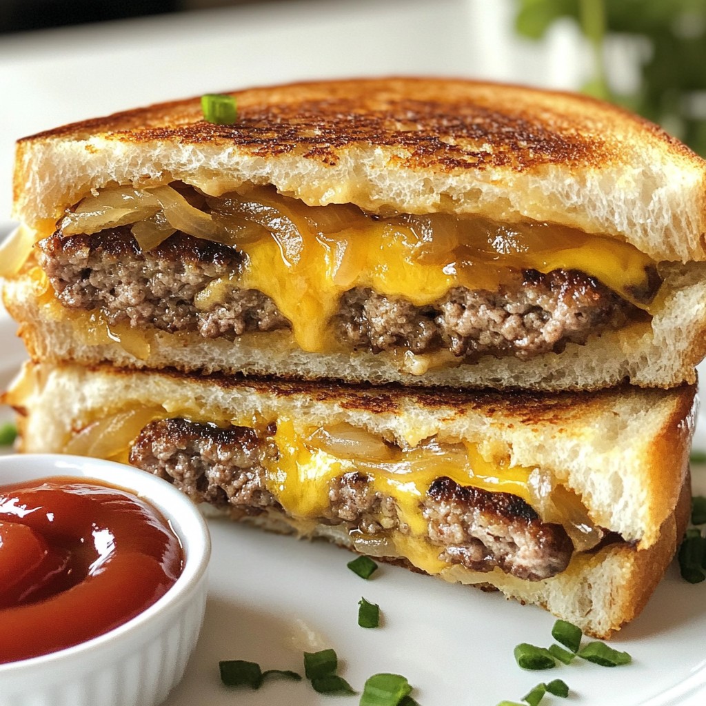 Classic Grilled Patty Melt Köstlich und Einfache Rezepte