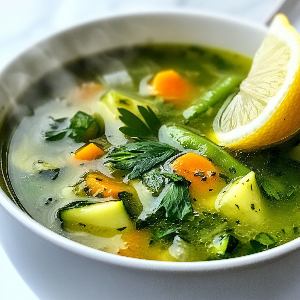 Detox Grüne Gemüsebrühe Gesund und Nahrhaft Genießen