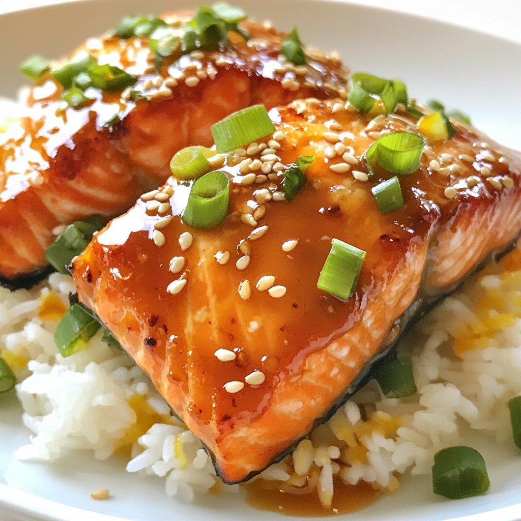 Sweet and Savory Honey Garlic Salmon Einfaches Rezept
