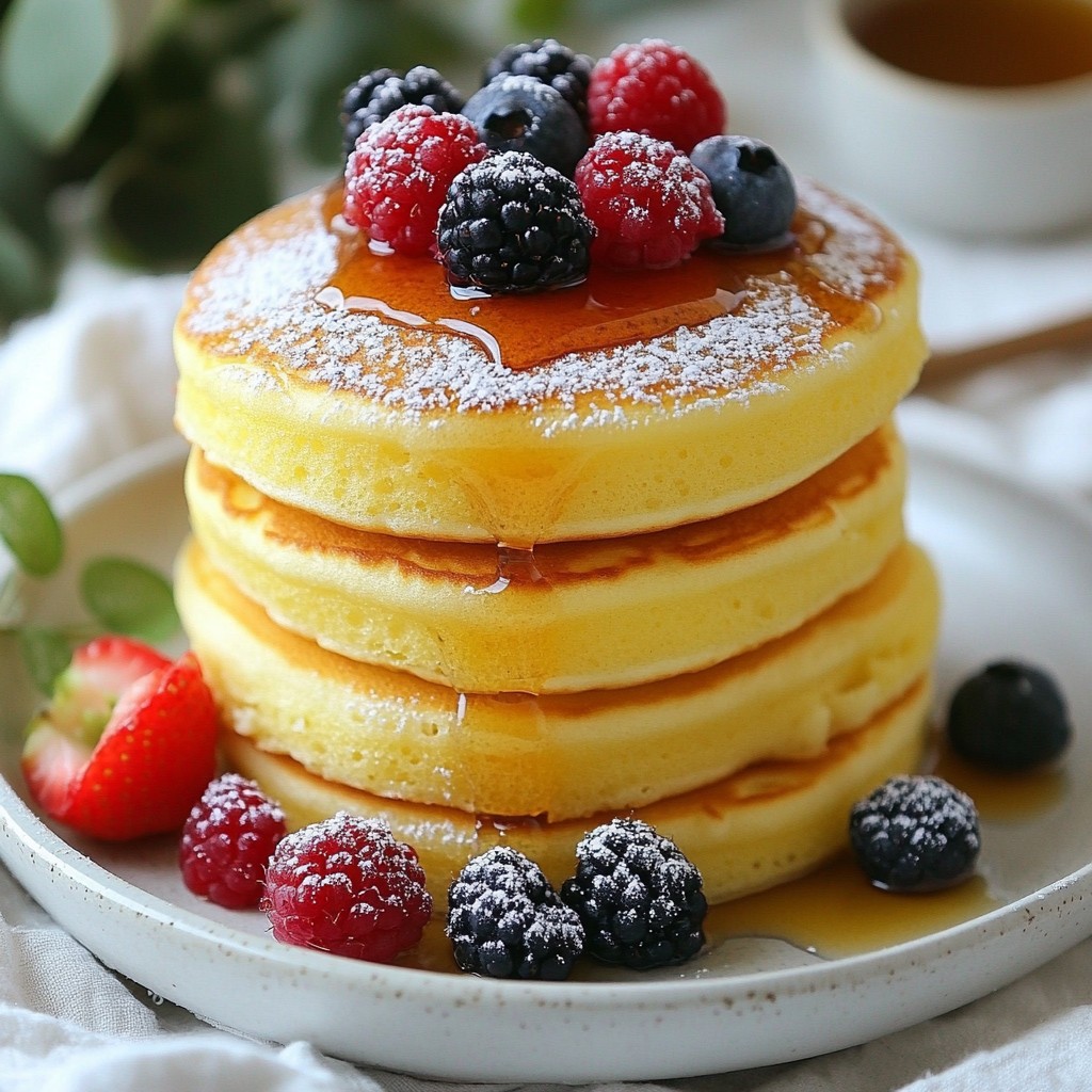 Fluffy Japanese Soufflé Pancakes Lecker und Einfach