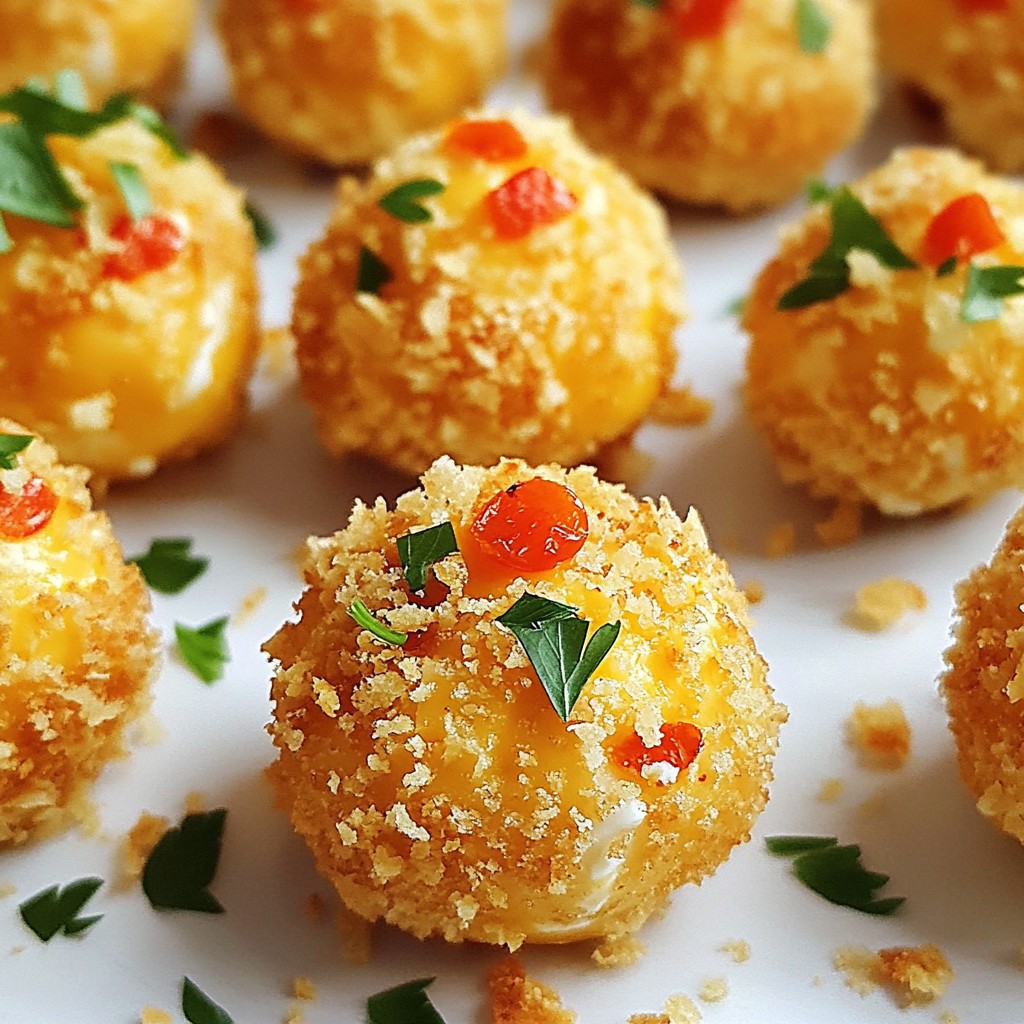 Homemade Pimento Cheese Bites Einfaches Rezept