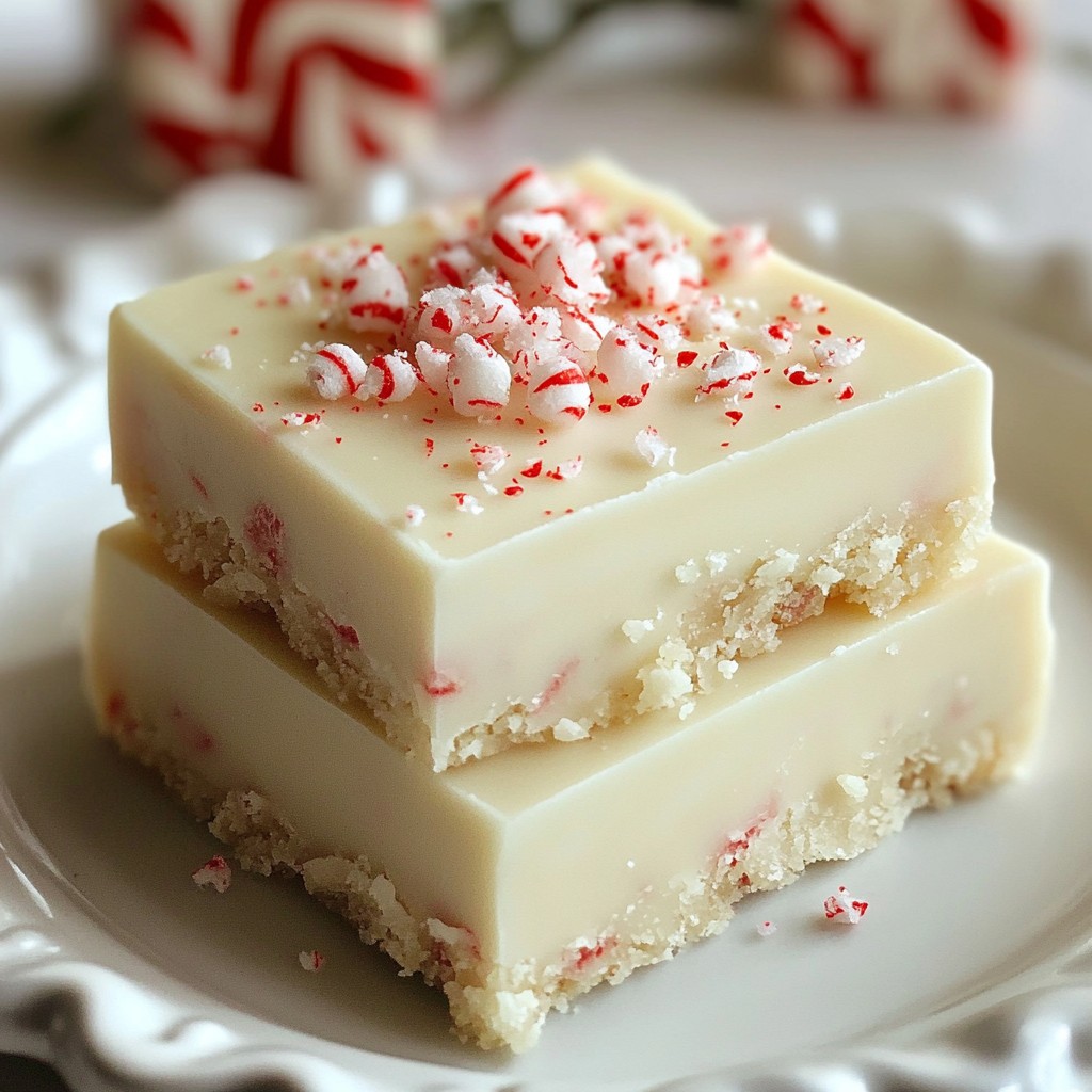 Weiße Schokoladen-Pfefferminz-Fudge einfach selbst machen