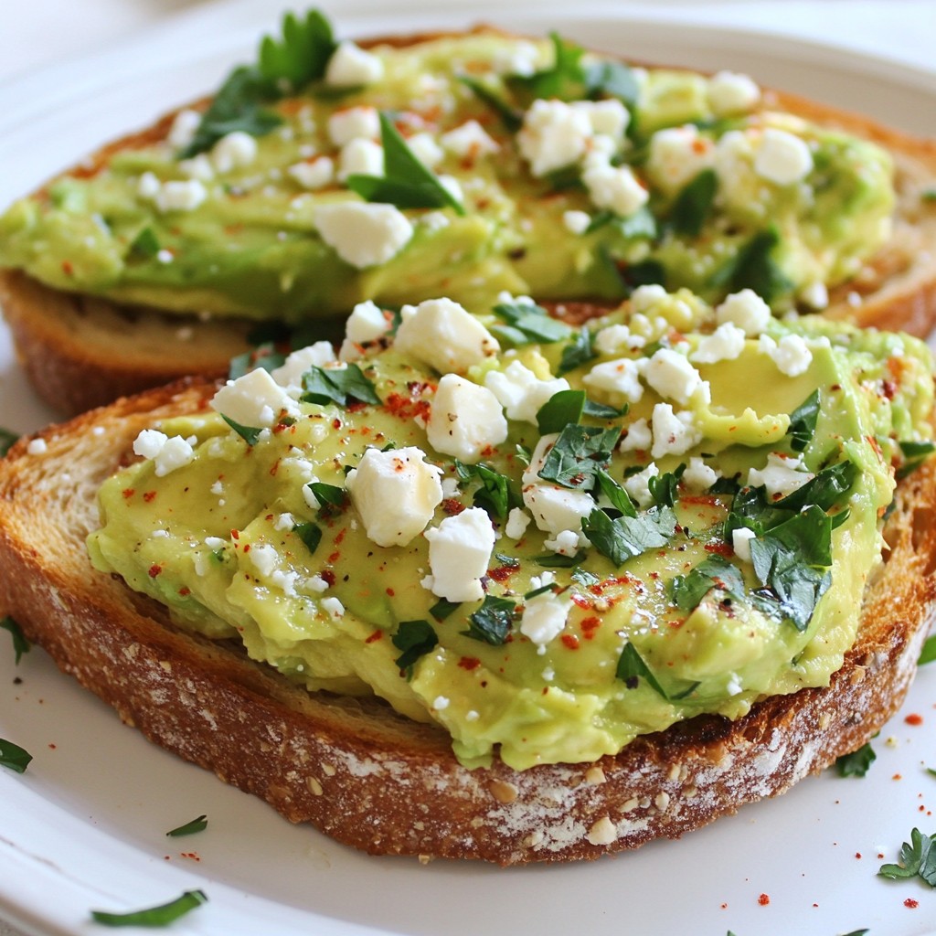 Minute Avocado Toast mit Feta Schnelle und Nahrhafte Mahlzeit