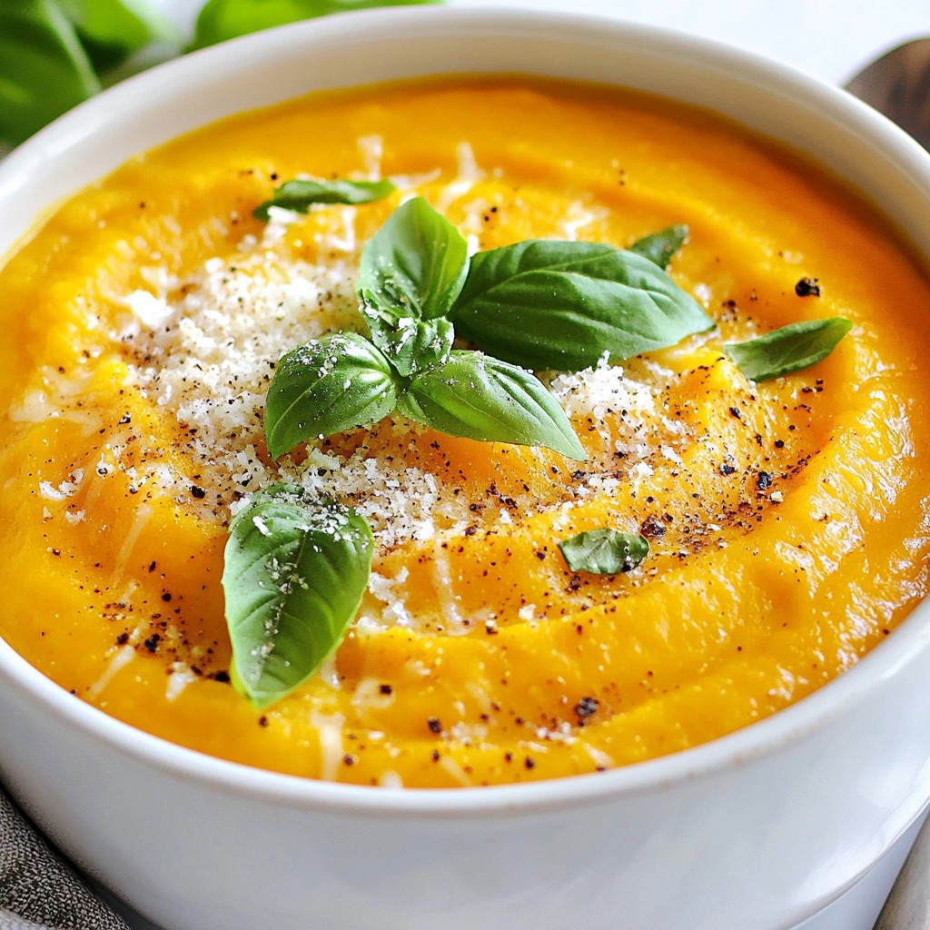 Savory Italian Sweet Potato Soup Einfach und Köstlich