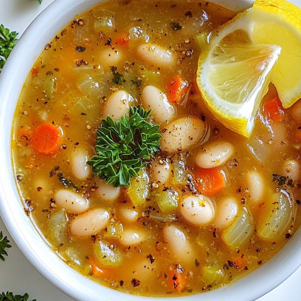 Silky Roasted Garlic White Bean Soup Einfach und Lecker