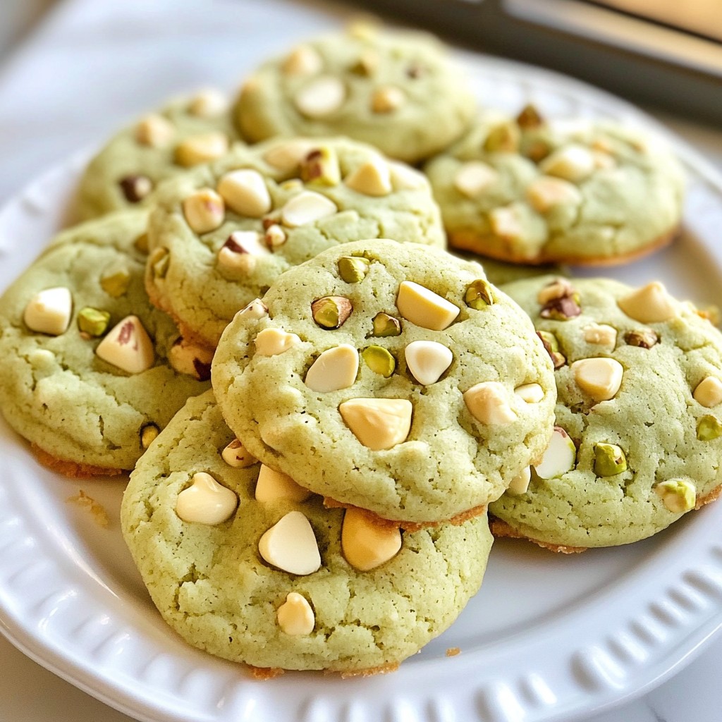 Weiche Pistazienpudding-Kekse Einfach und Köstlich