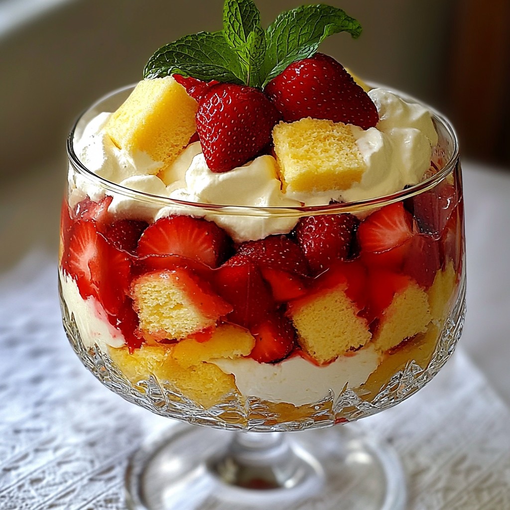 Strawberry Shortcake Trifle Frisch und Verführerisch