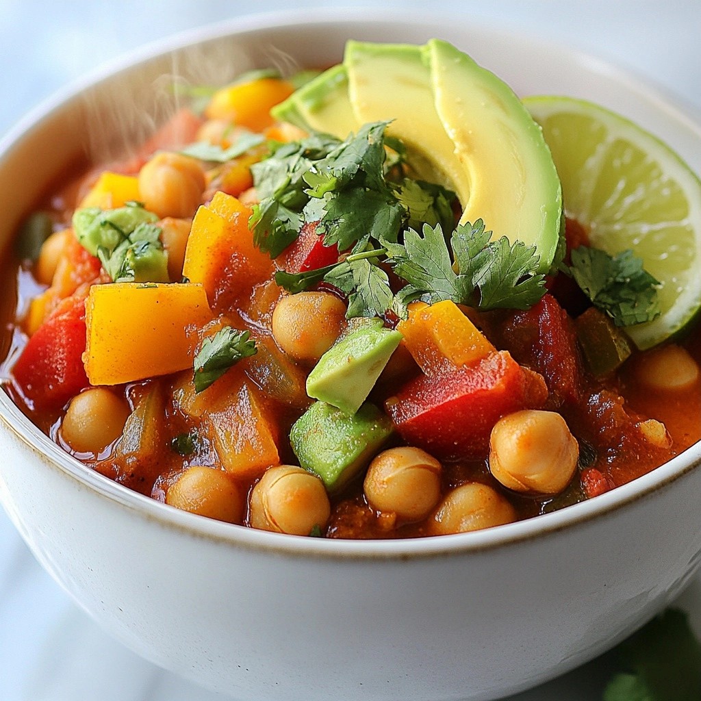 Spicy Chili mit Kicherbsen und Paprika lecker kochen