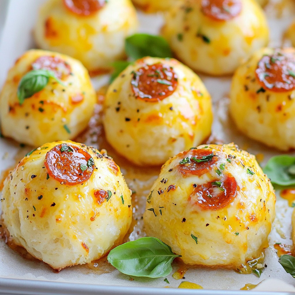 Minute Pepperoni Pizza Bombs Einfach und Lecker