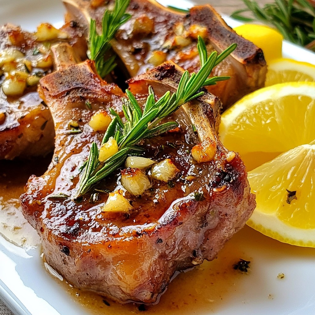 Saftige Knoblauchbutter Lammkoteletts Rezept Freude