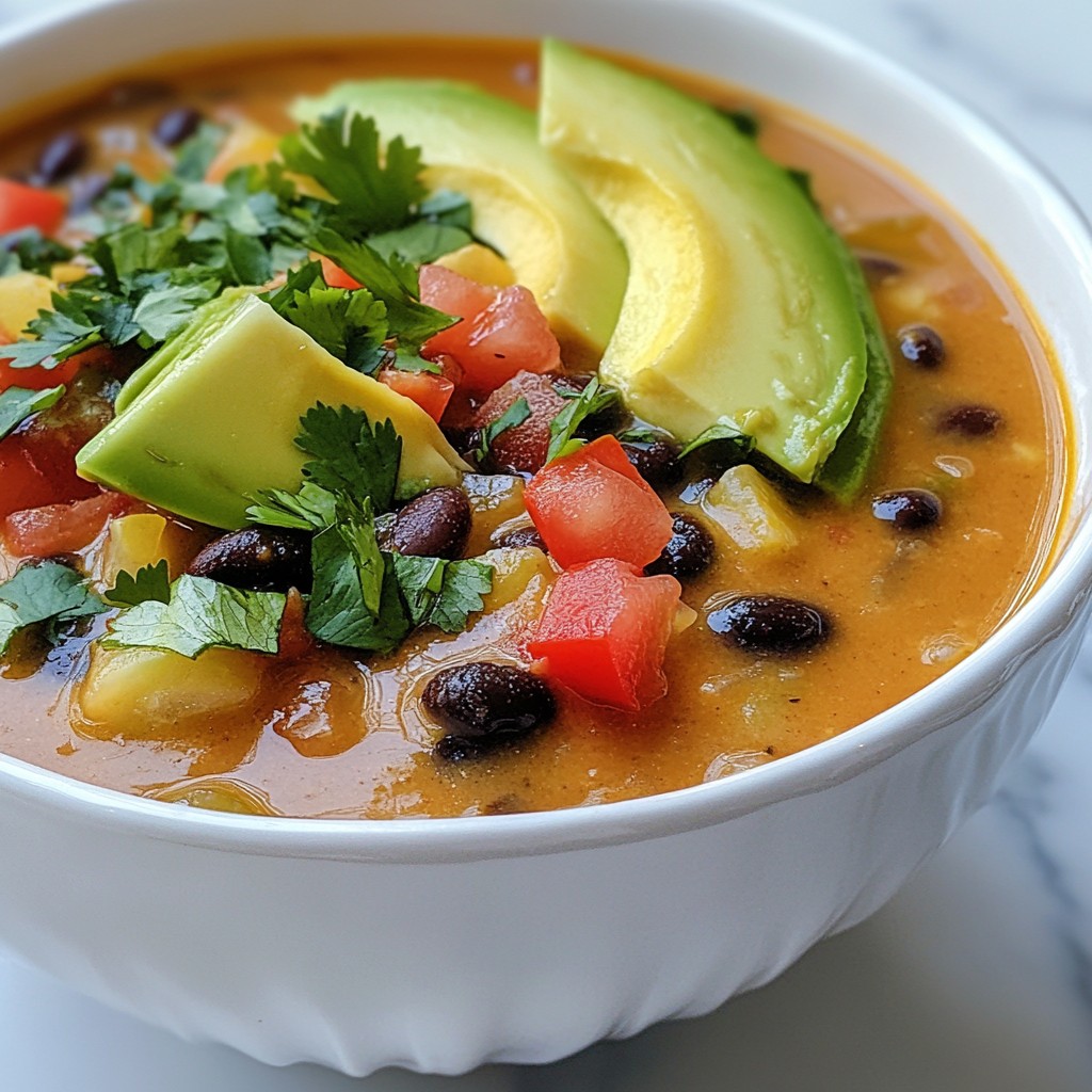 Zesty Lemon Black Bean Soup Frisch und Einladend