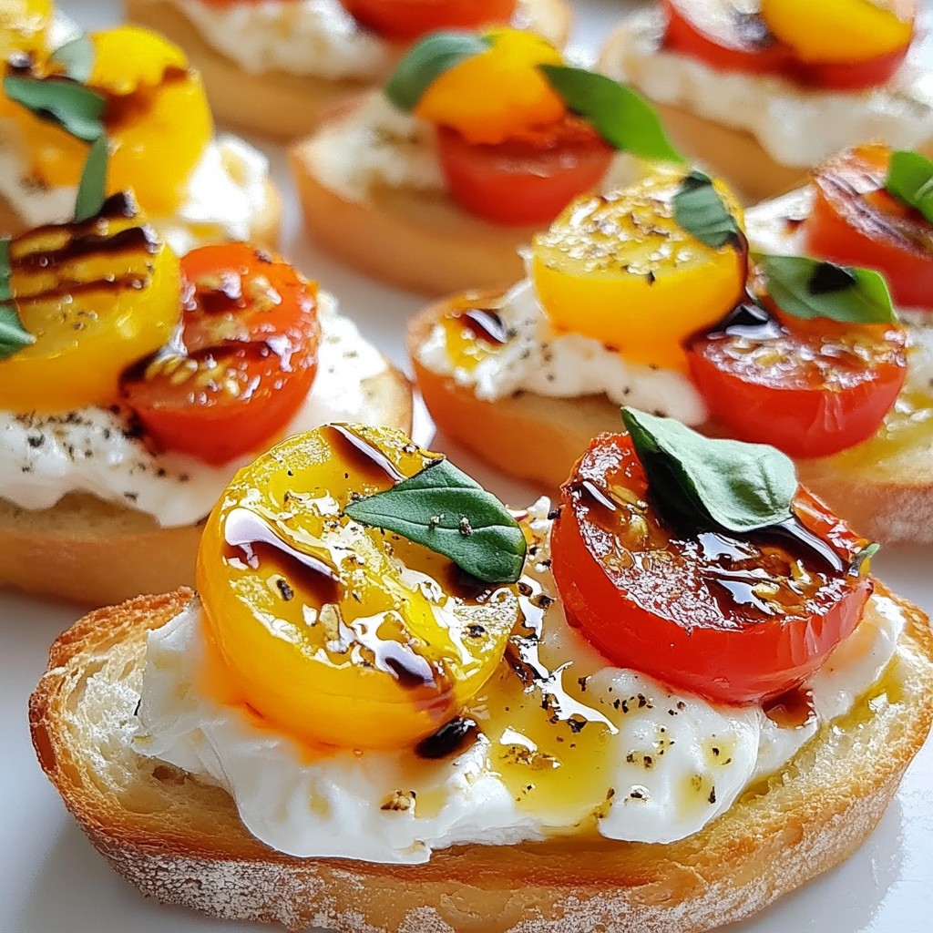 Burrata Bruschetta Köstlich und Einfach Zubereiten