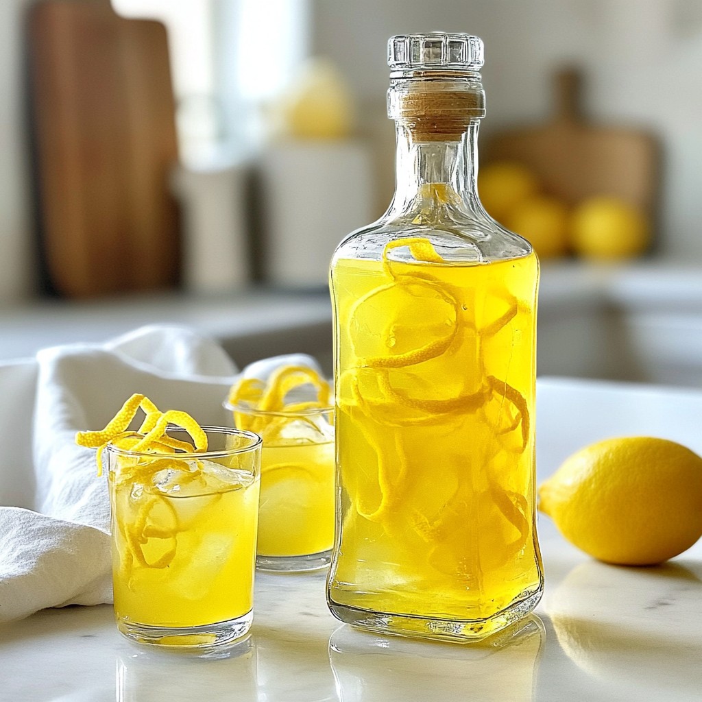 Authentic Homemade Limoncello Einfaches Rezept