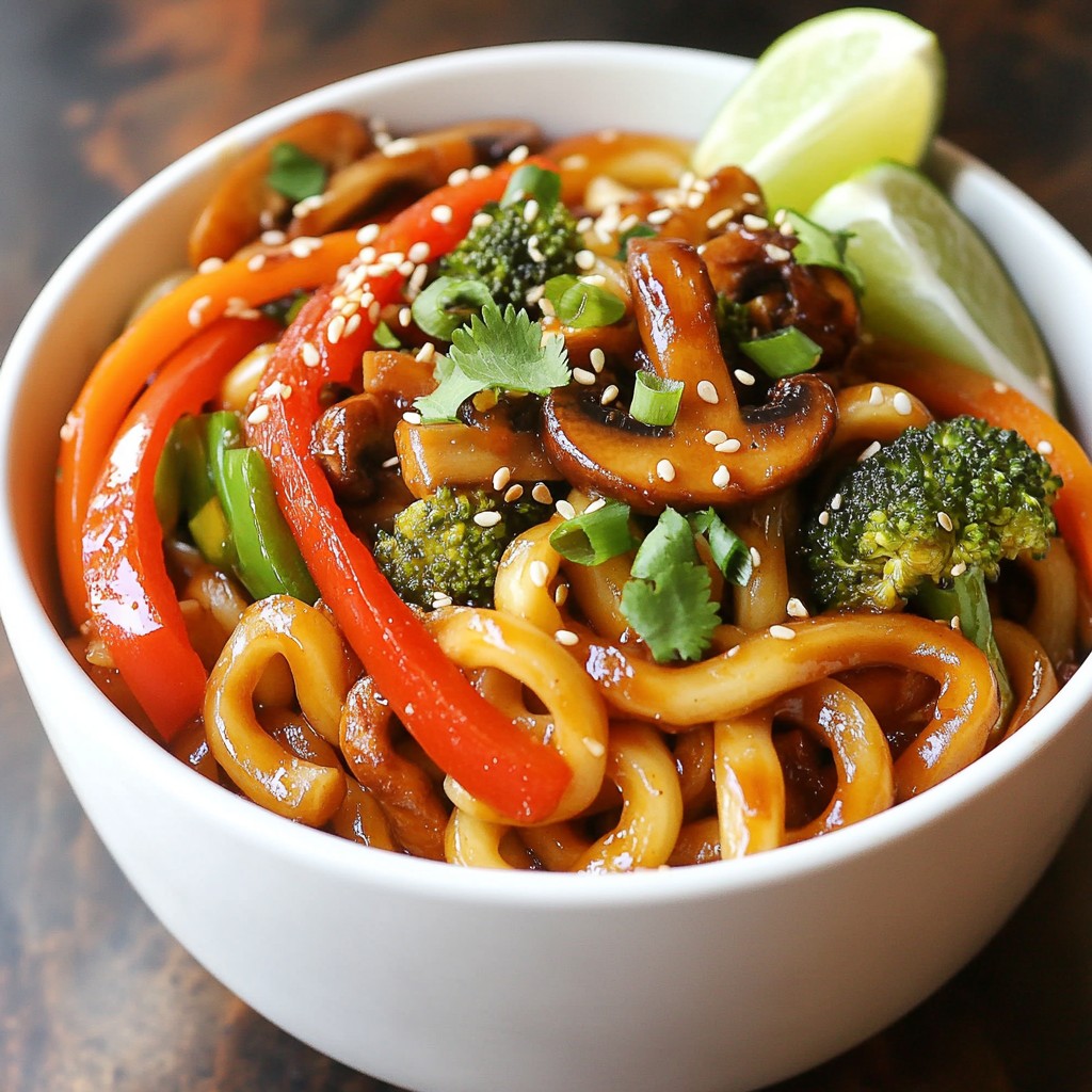 Yaki Udon Stir Fry Einfach und Lecker Kochen