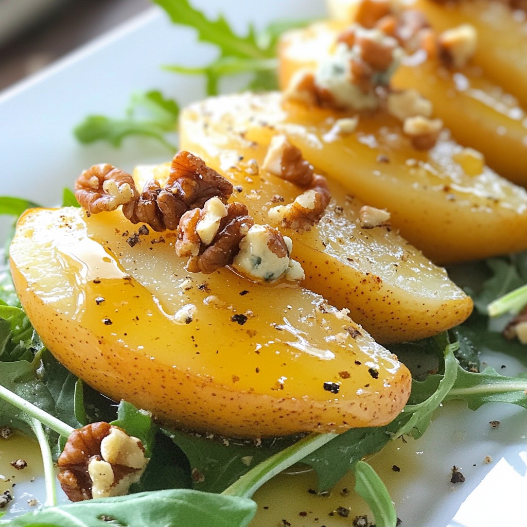 Honiggeröstete Birnen mit Blauschimmelkäse Rezept