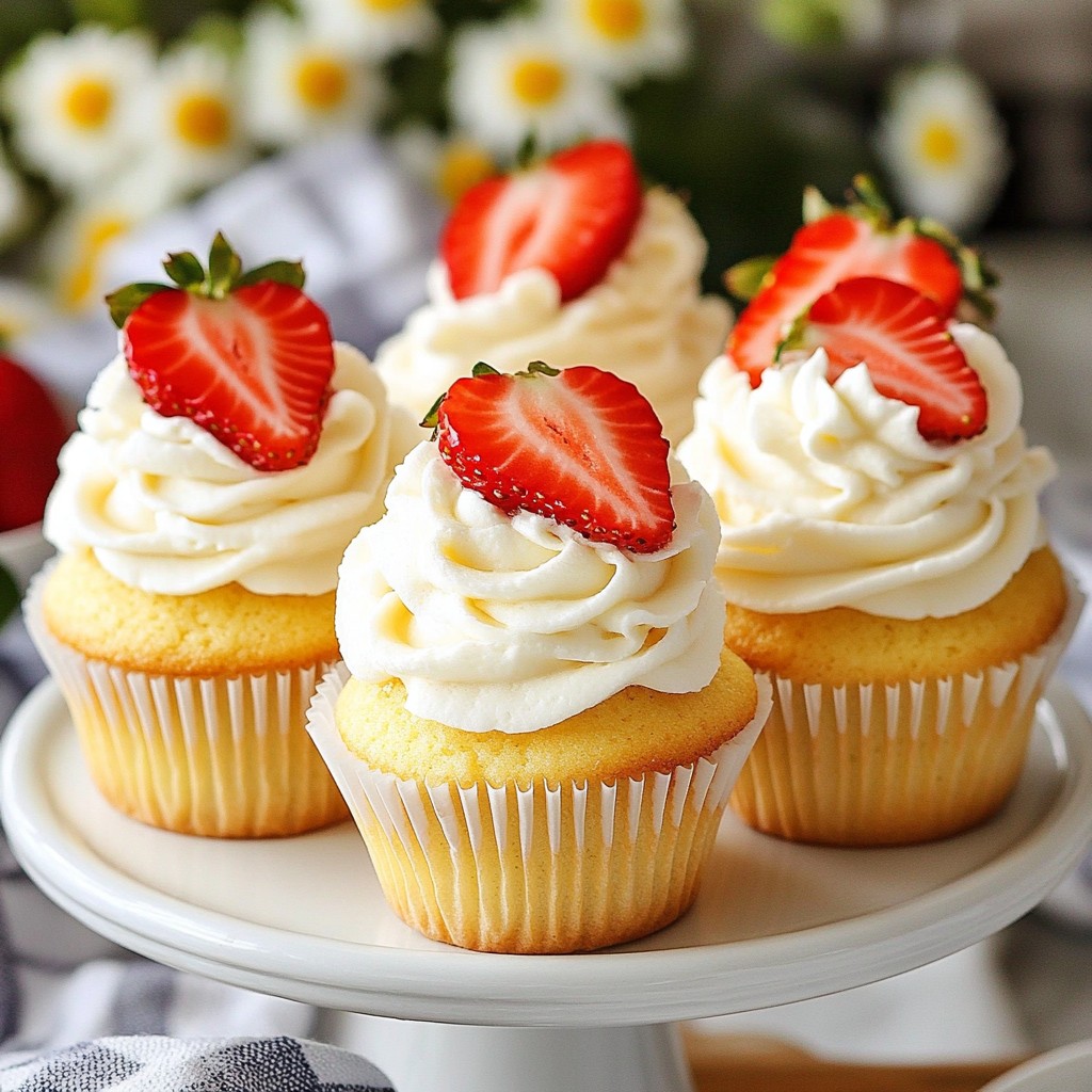 Saftige Strawberry Shortcake Cupcakes für Genuss