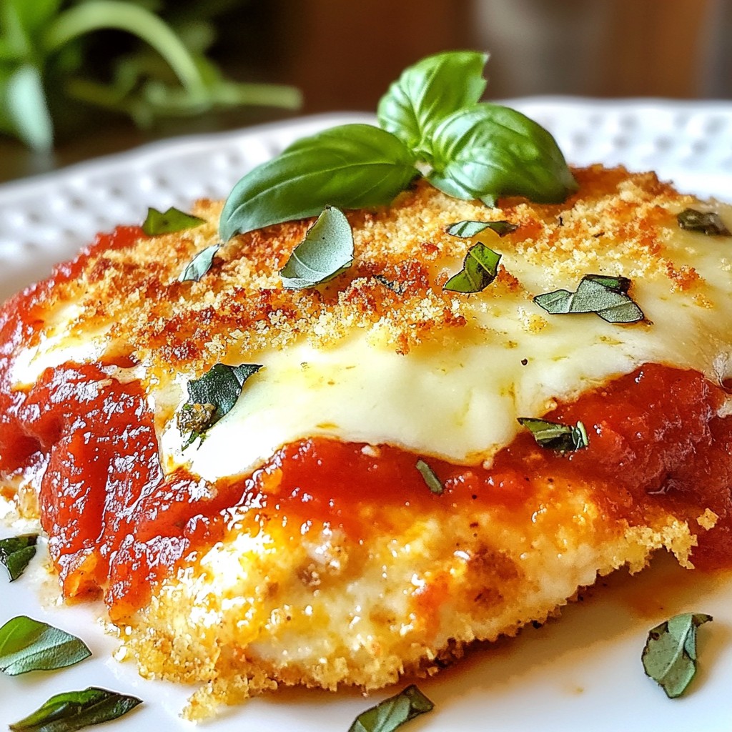 Chicken Parmesan Melt Schnelles und köstliches Gericht