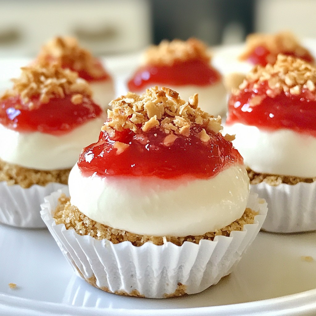 Leckere Strawberry Crunch Cheesecake Bites einfach machen