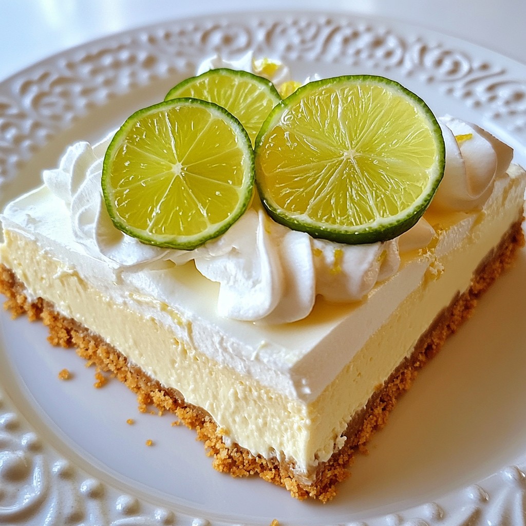 No-Bake Key Lime Cheesecake Schnelle und Einfachkeit