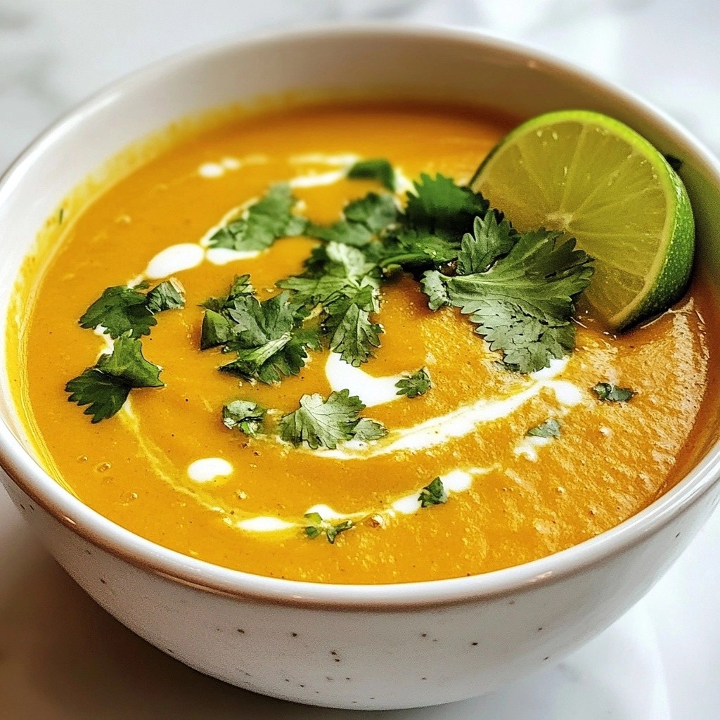 Vegan Carrot and Ginger Soup with Lentils Kraftvoll Genießen