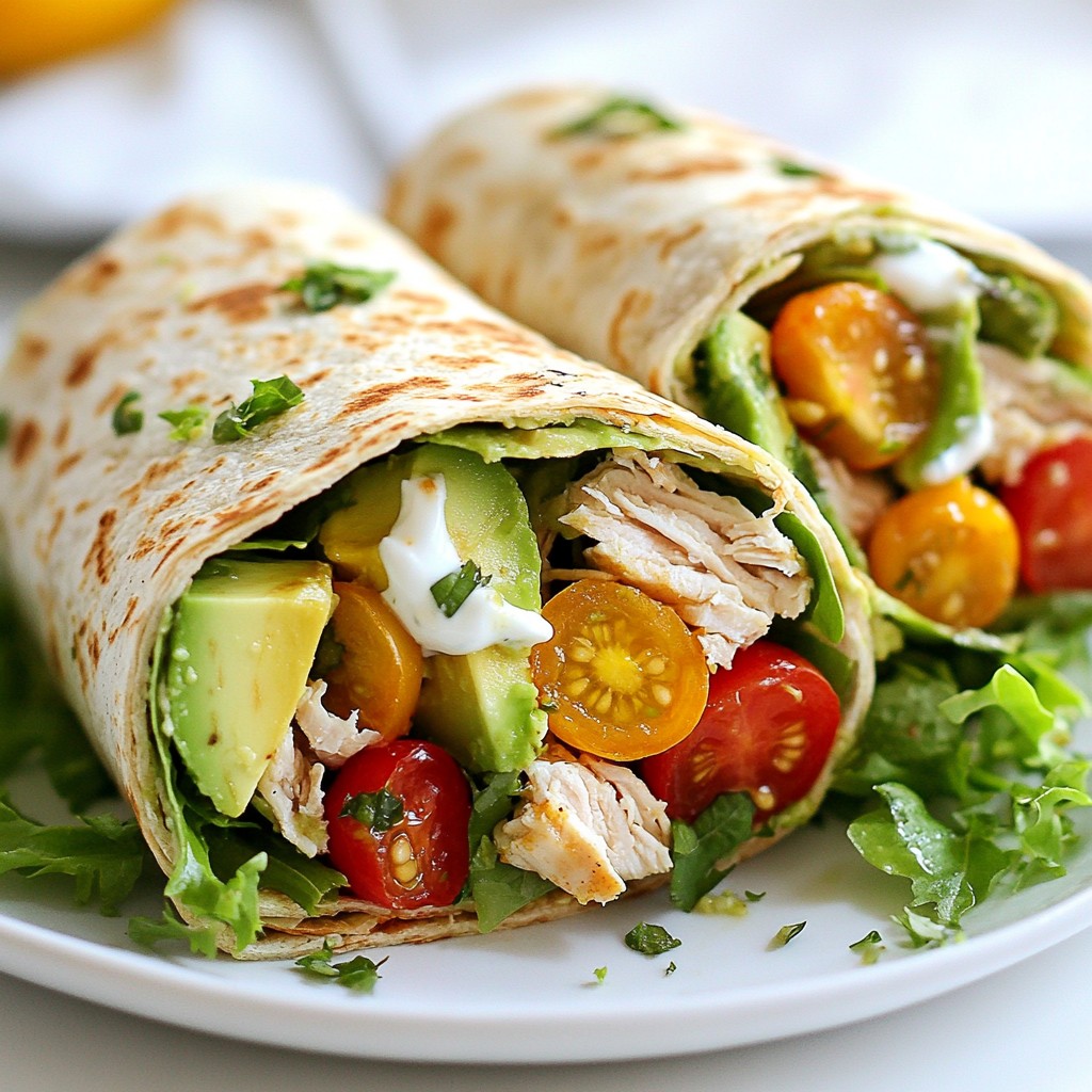 Avocado Chicken Wraps Gesund und Schmackhaft Genießen