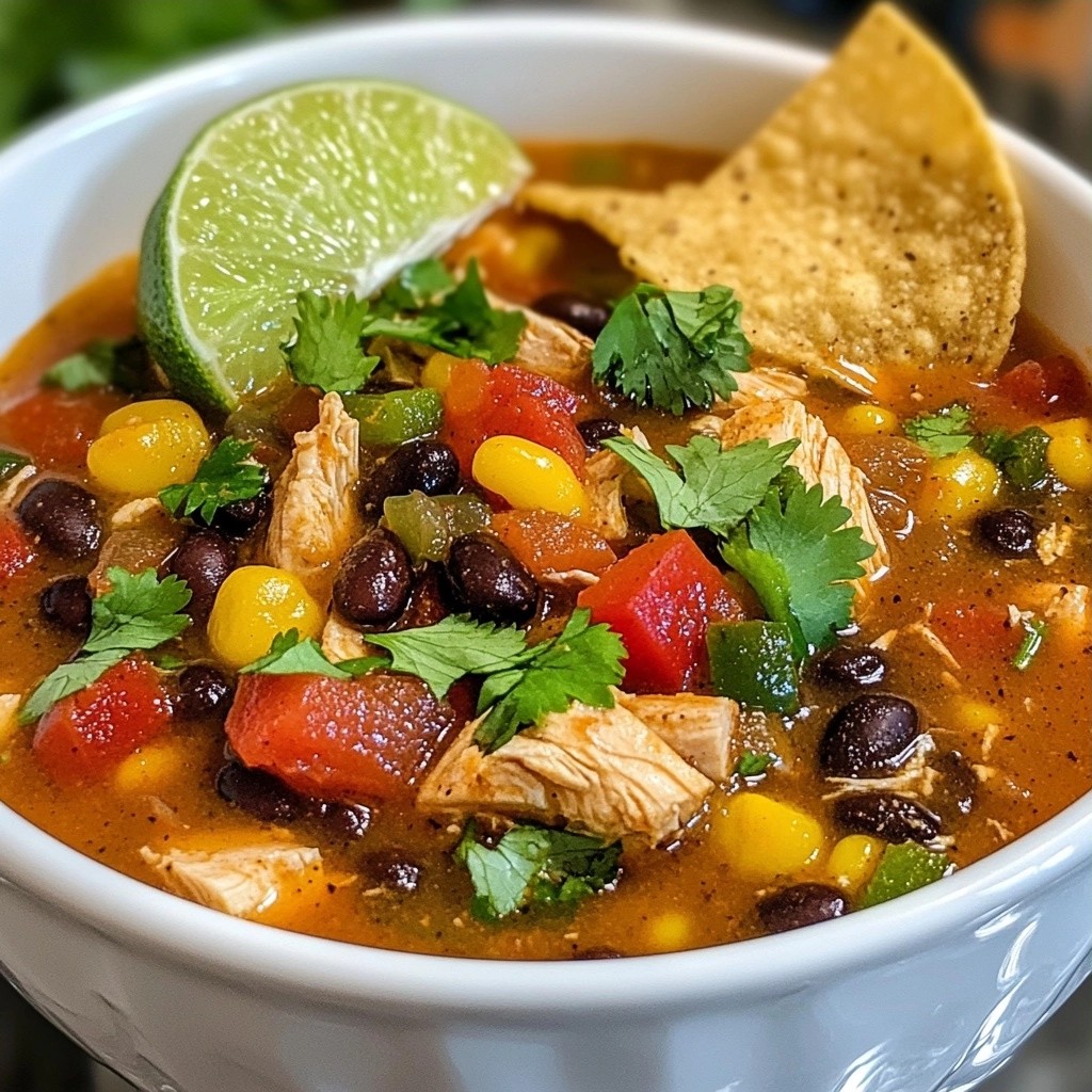 Würzige Hähnchen-Bohnensuppe mit Koriander Rezept