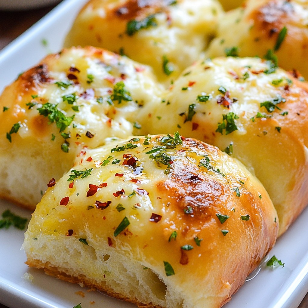 Hawaiian Roll Knoblauchbrot Schnelle und köstliche Speise