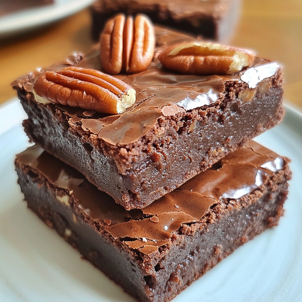 Sourdough Discard Brownies mit Pecan Crunch Genuss