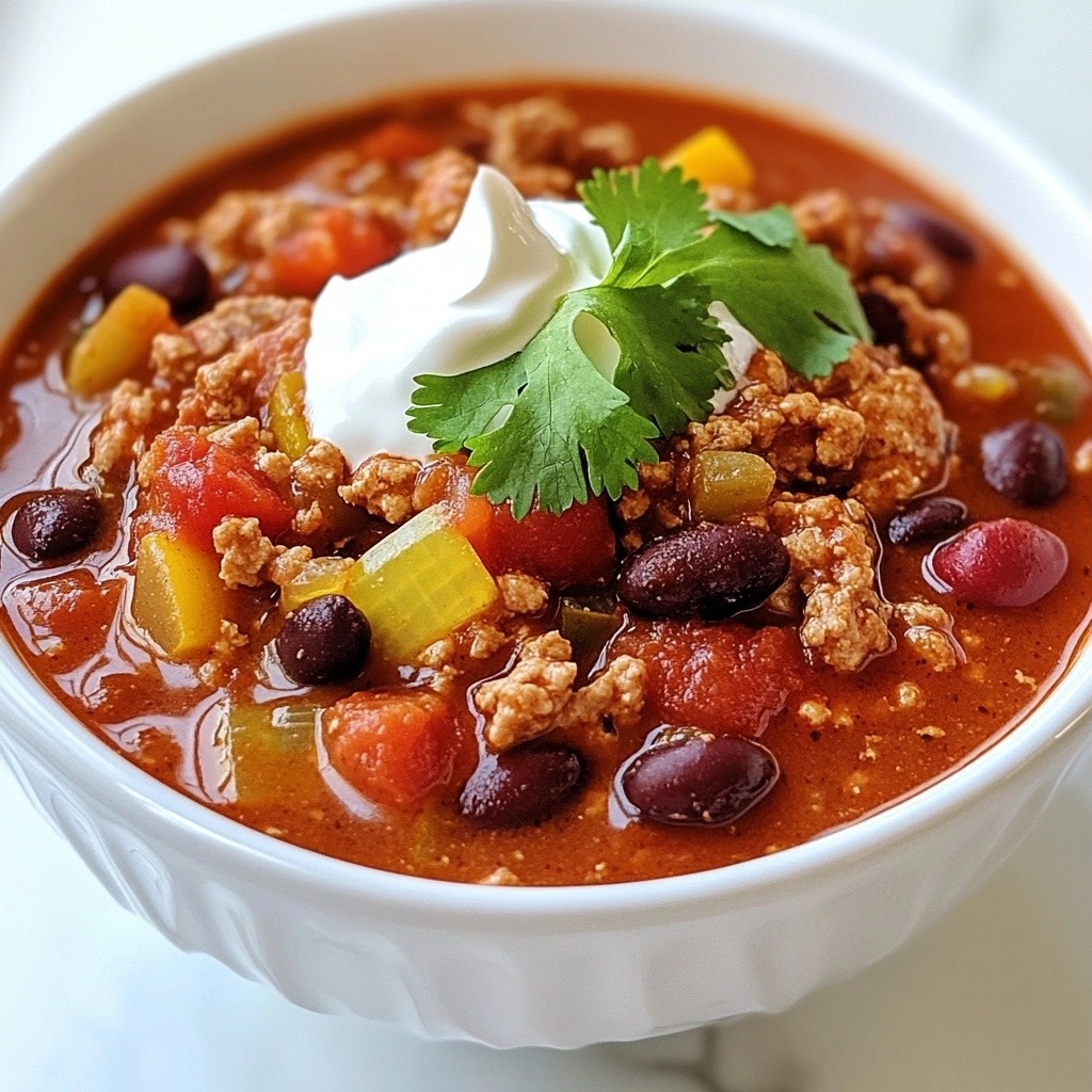 Feurig geröstete Tomaten und Puten Chili Rezept