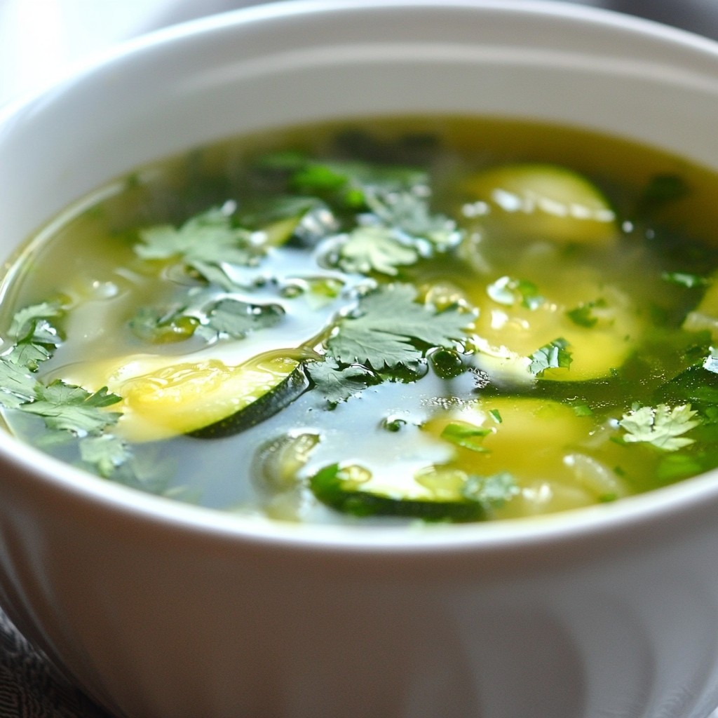 Detox Green Vegetable Broth Gesund und Einfach Zubereiten