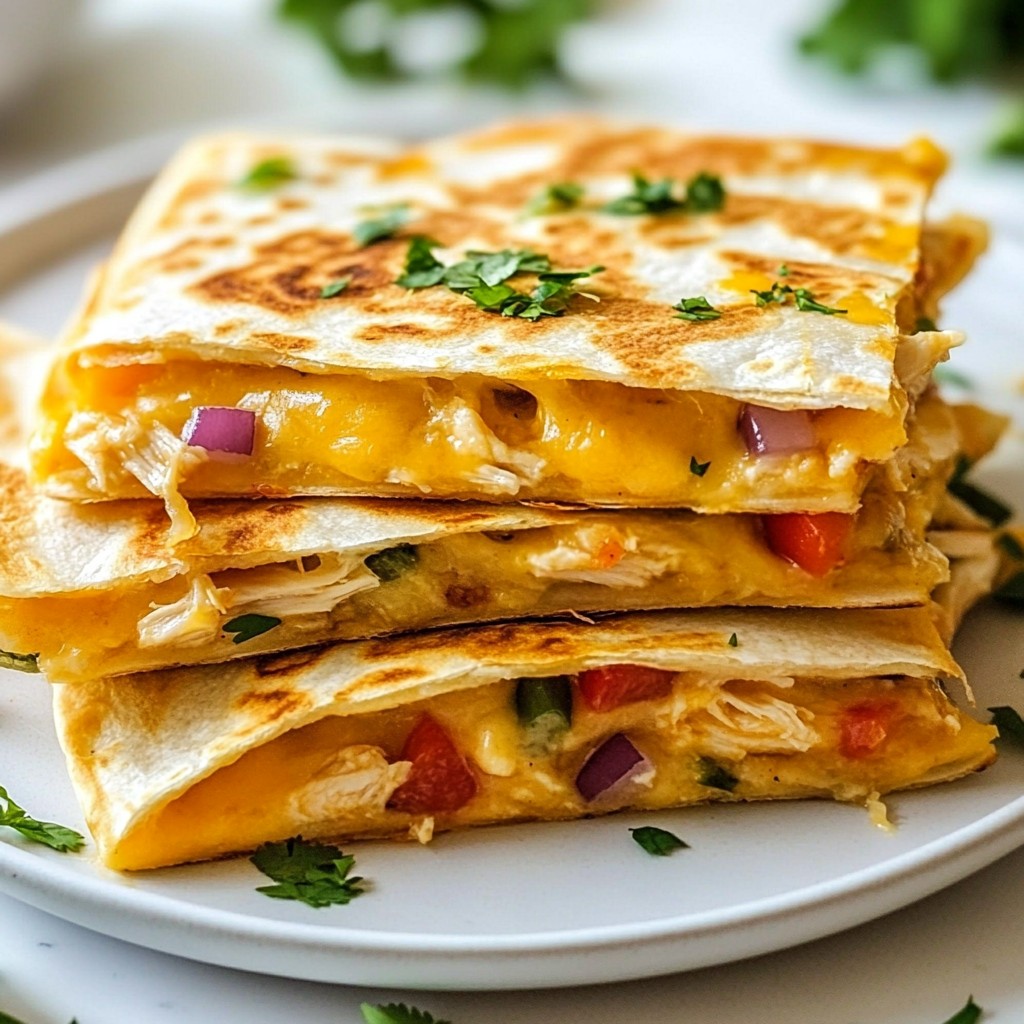 Chicken Ranch Quesadillas Einfache und köstliche Speise