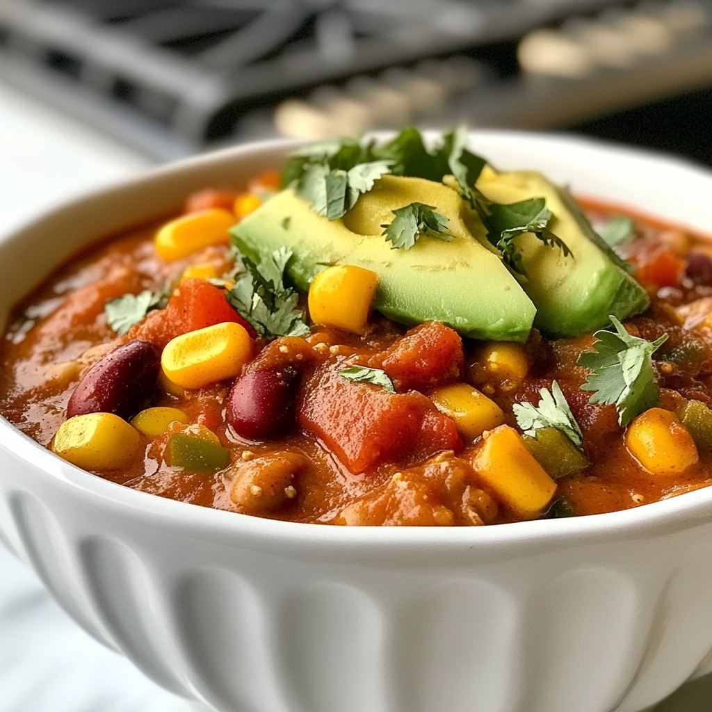Spicy Chili mit Kidneybohnen und Mais Rezept