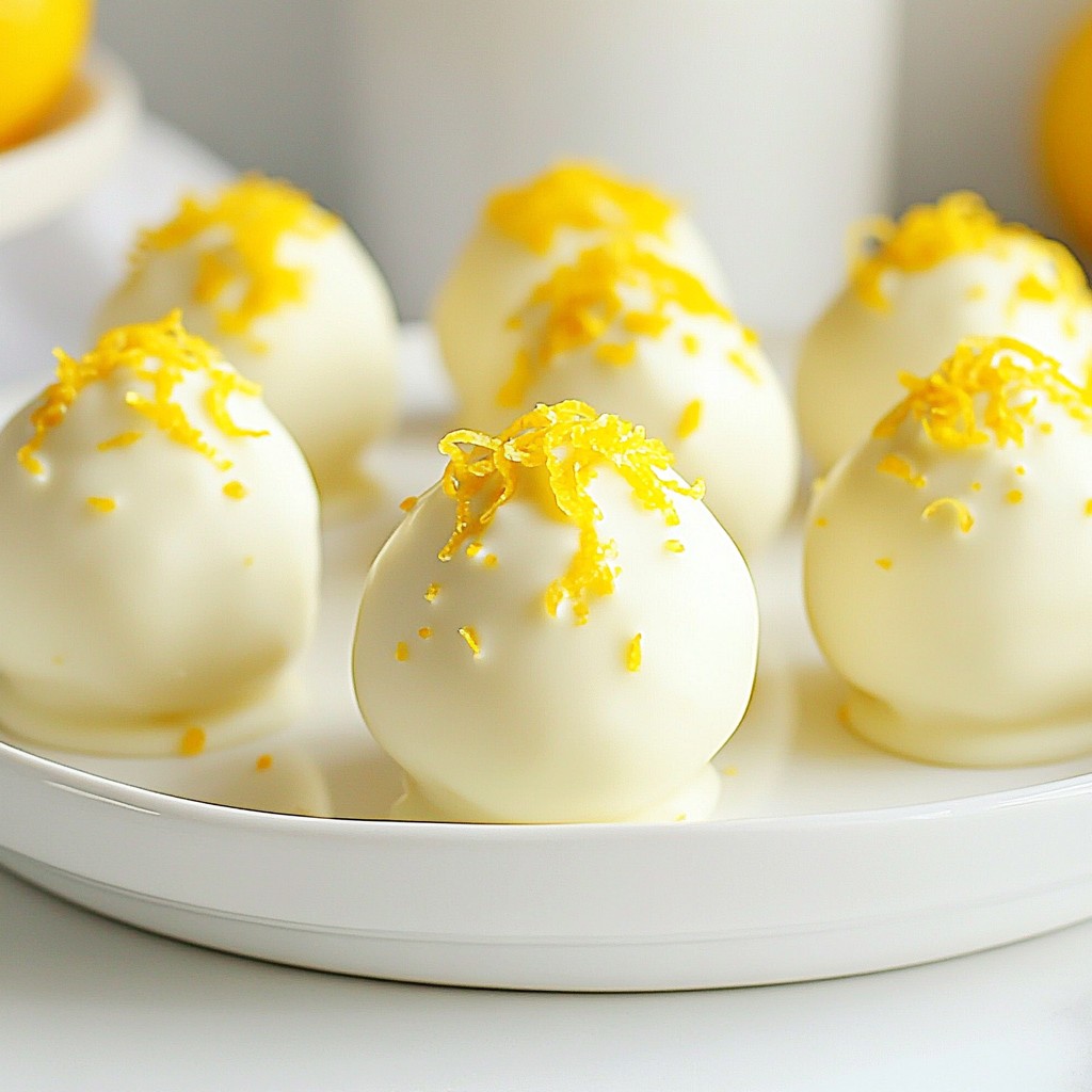 Lemon Oreo Truffles köstliche und einfache Delikatesse