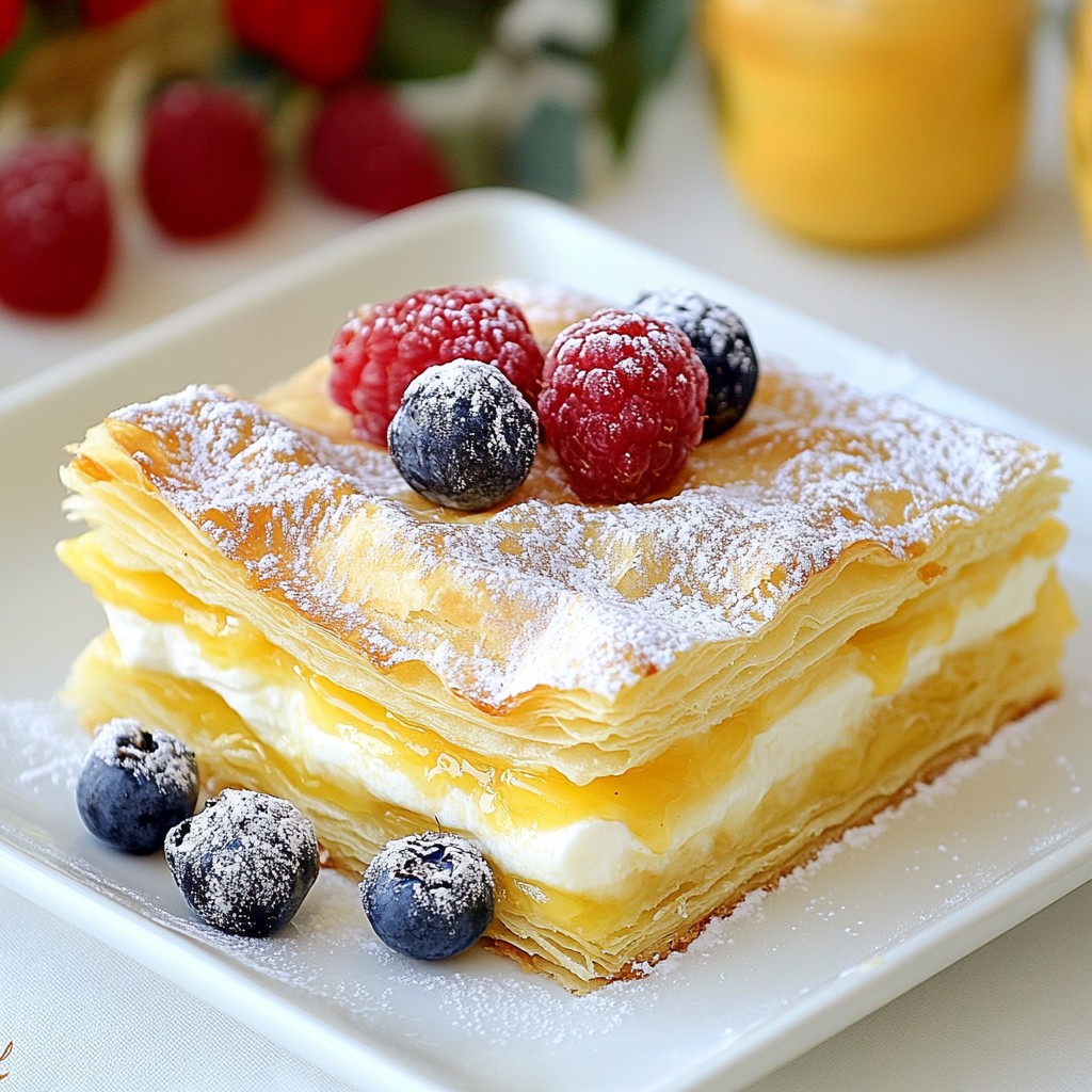 Russische Pudding Schichtblätterkuchen Sahnig und Lecker