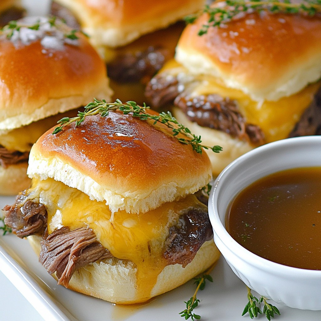 French Dip Sliders Köstliches Rezept für jeden Anlass
