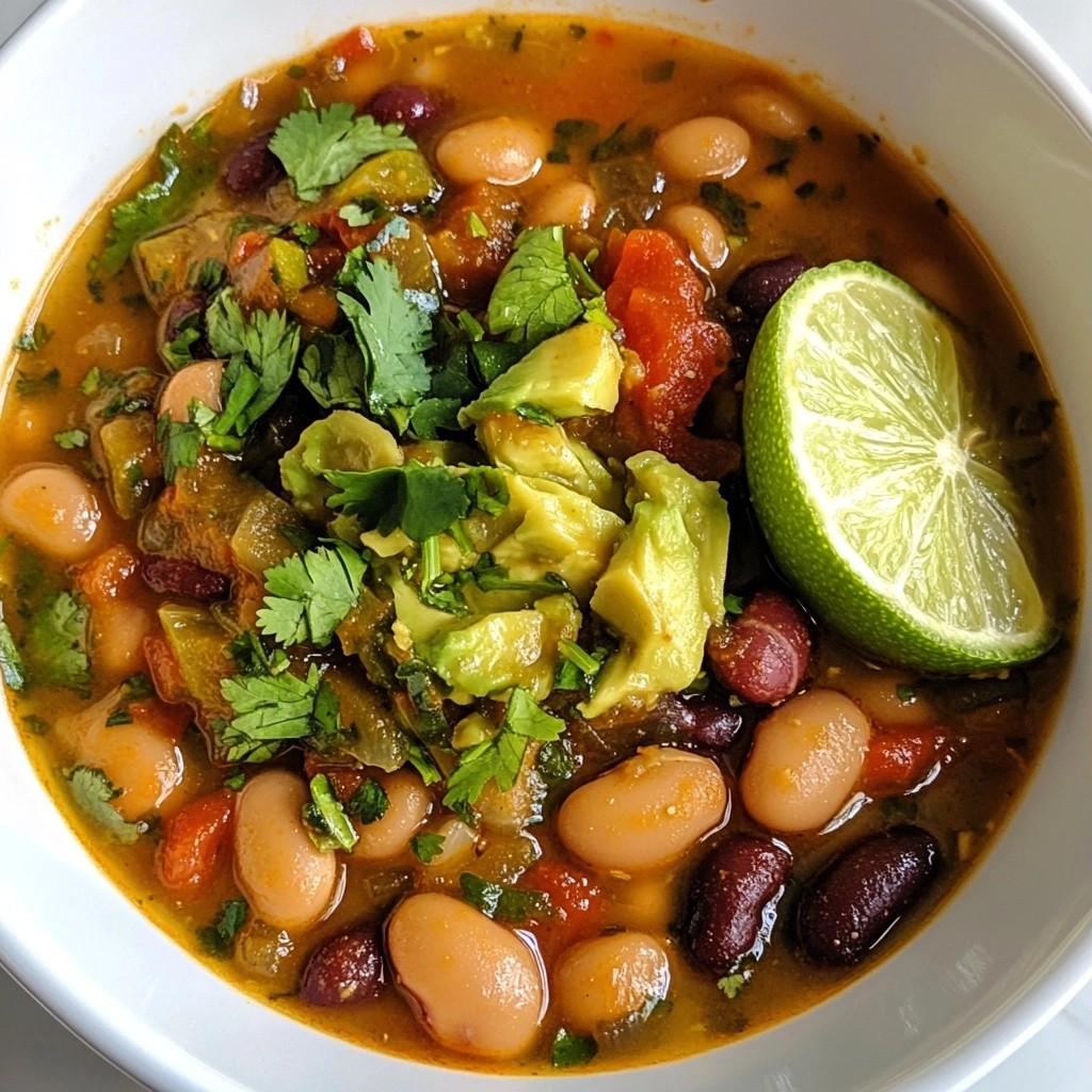 Scharfe grüne Chili mit Drei-Bohnen-Mix Rezept