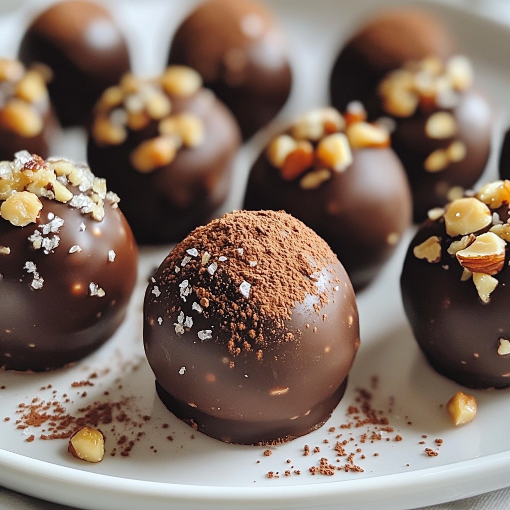 Salted Caramel Fudge Truffles Köstliche Gaumenfreude