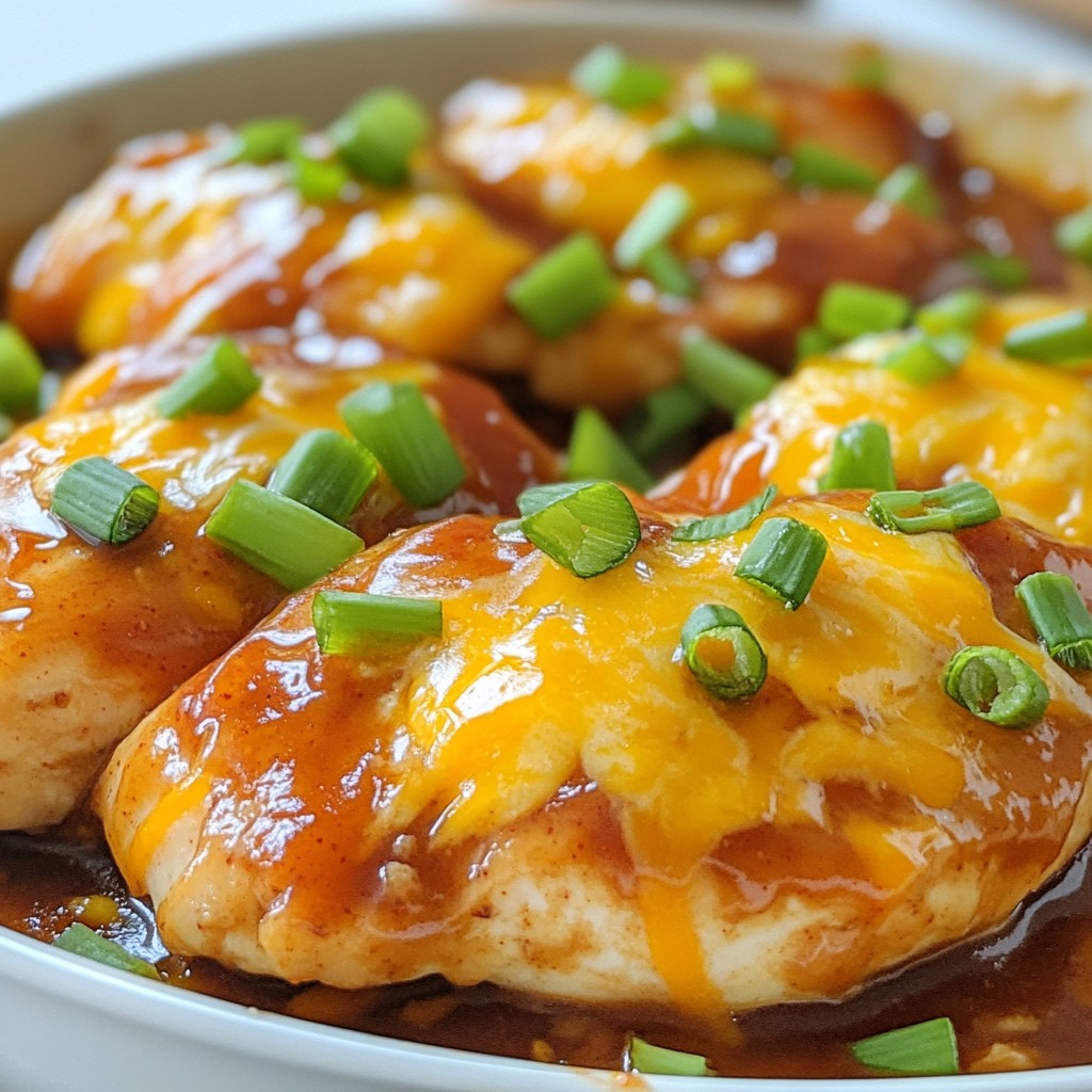 Cowboy BBQ Cheddar Chicken Saftig und Lecker Kochrezept