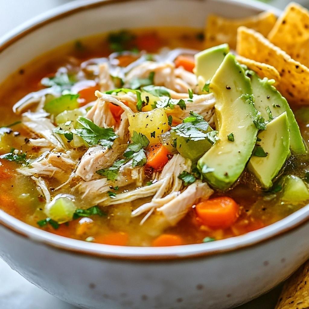 Hähnchensuppe mit Koriander und Limette Genusserlebnis