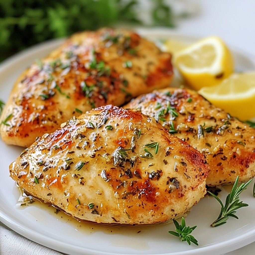 Knoblauch Kräuter Hühnchen Einfaches und schmackhaftes Gericht