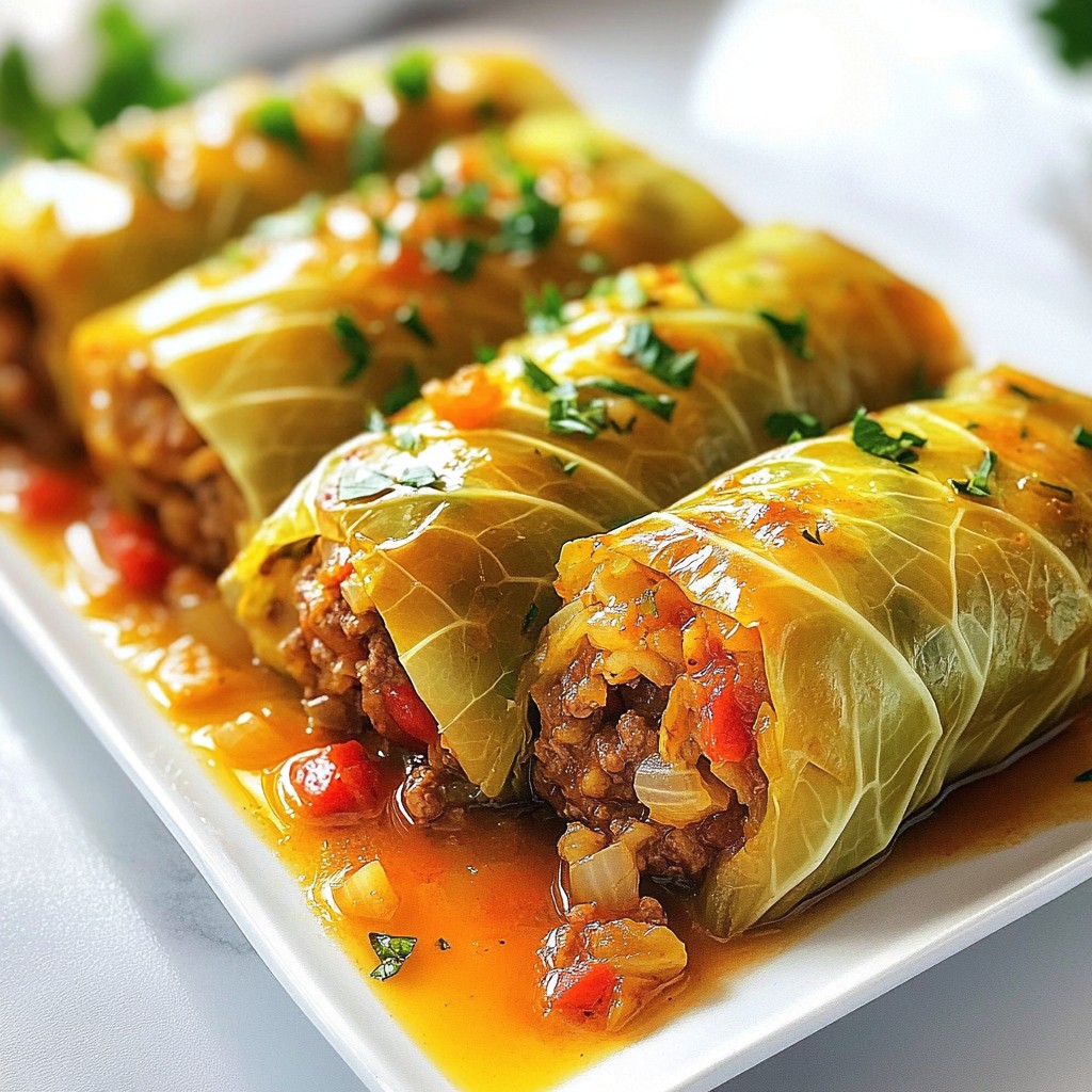 Classic Cabbage Rolls Schmackhafte und einfache Zubereitung