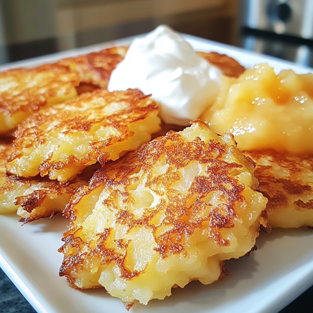 Leckere German Potato Pancakes Einfaches Rezept