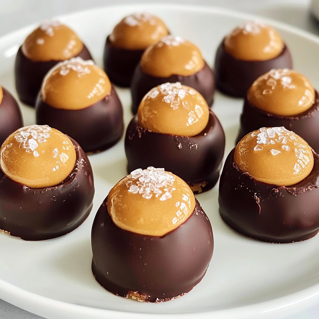 Klassische Schokoladen-Buckeyes Einfache und köstliche Snacks