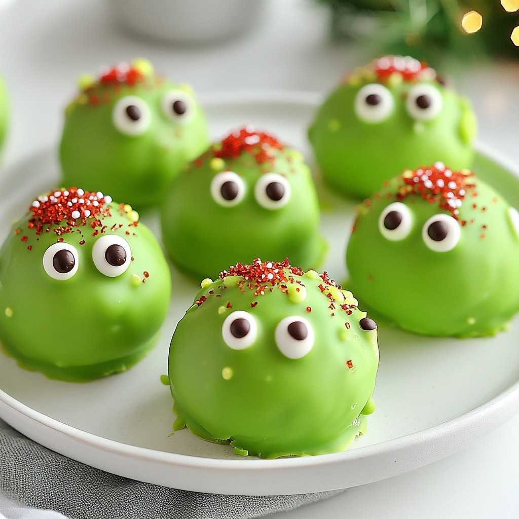 No-Bake Grinch Oreo Truffles Leckere Weihnachtsleckerei