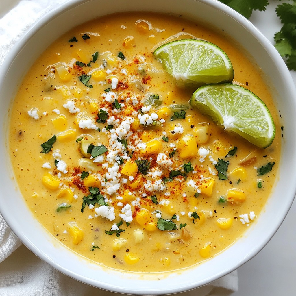 Mexican Street Corn Chowder Köstlicher Genuss Pur