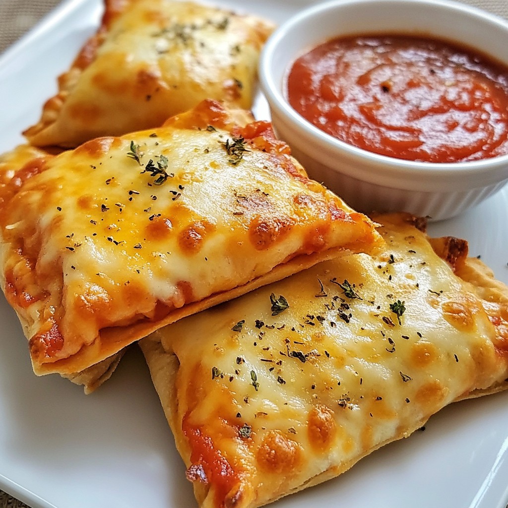 Käse-Pizza-Taschen Lecker und Einfach Zubereiten