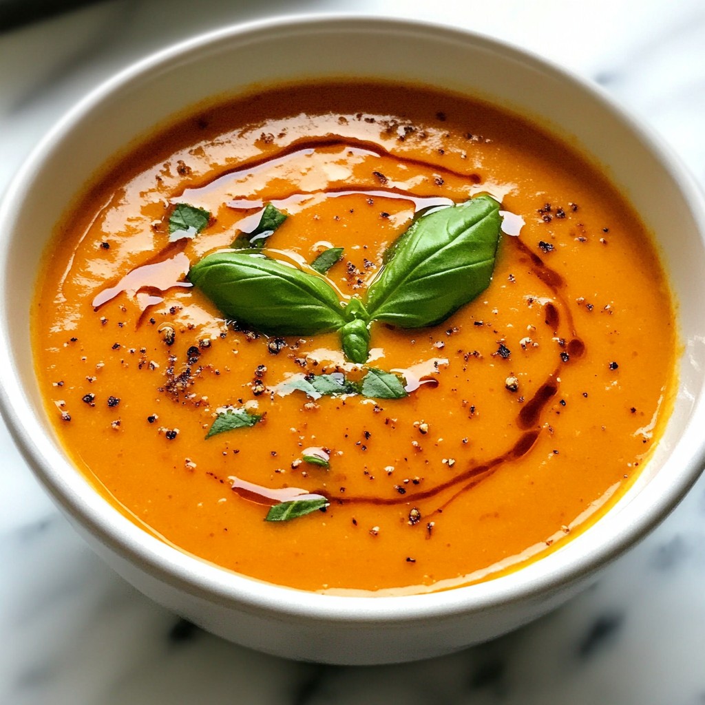 Roasted Red Pepper Gouda Soup Cremig und Schmackhaft